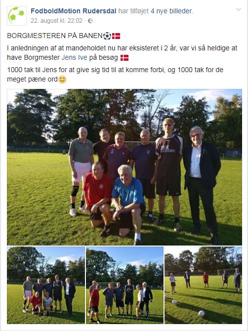 Borgmesteren på besøg hos FodboldMotion Rudersdal Borgmesteren på besøg hos FodboldMotion Rudersdal